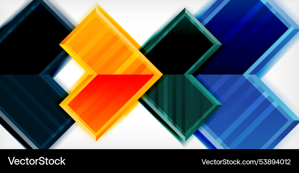 Arrow symbols created with 3d effects and line Vector Image
