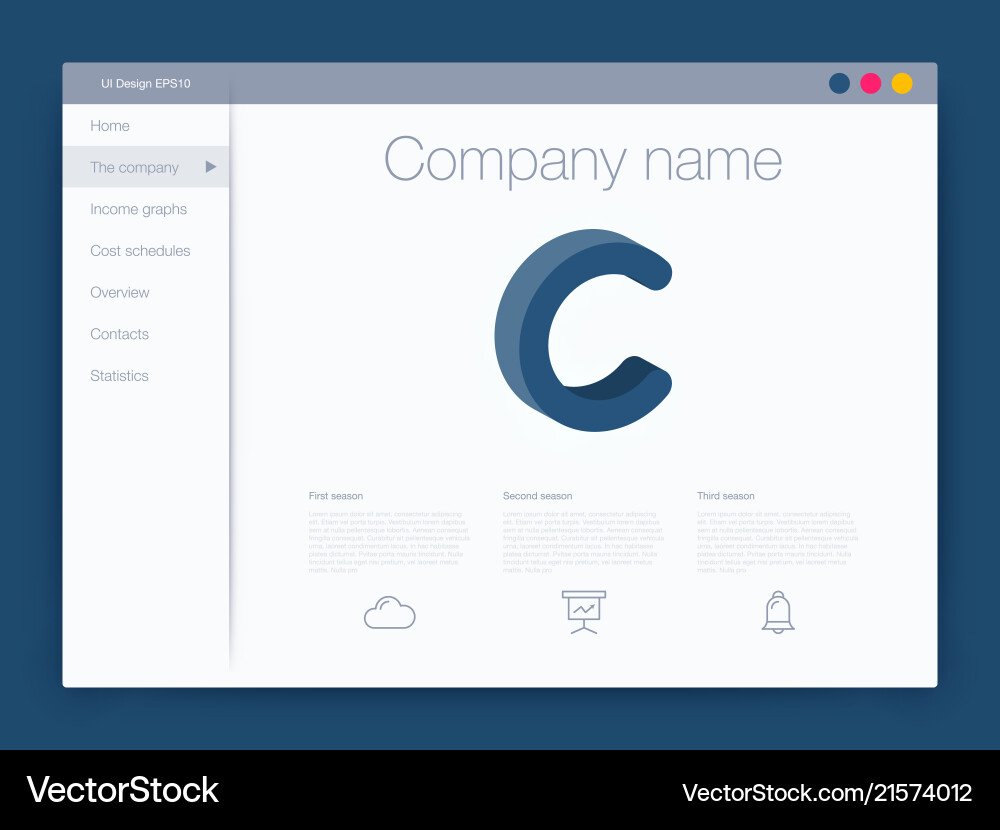 Dashboard infographic template with modern ui Dashboard infographic template with modern ui vector image