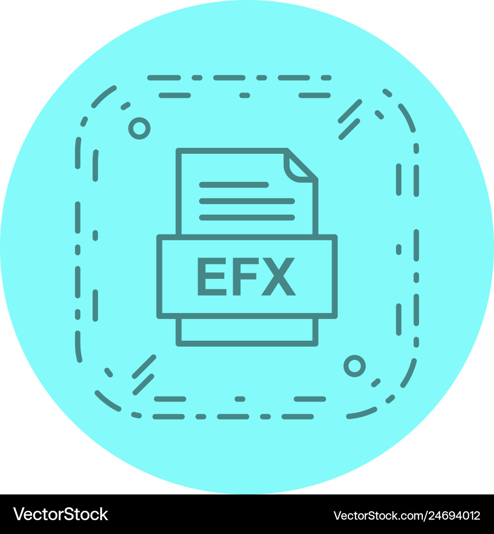 Efx file document icon Vector Image