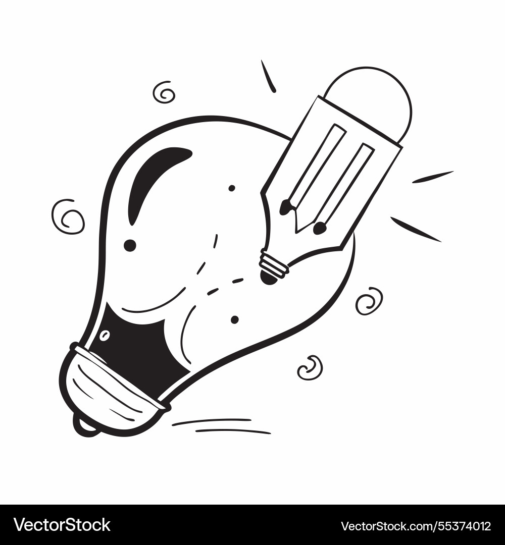 Flat design as lightbulb icon with copy space Flat design as lightbulb icon with copy space Vector Image