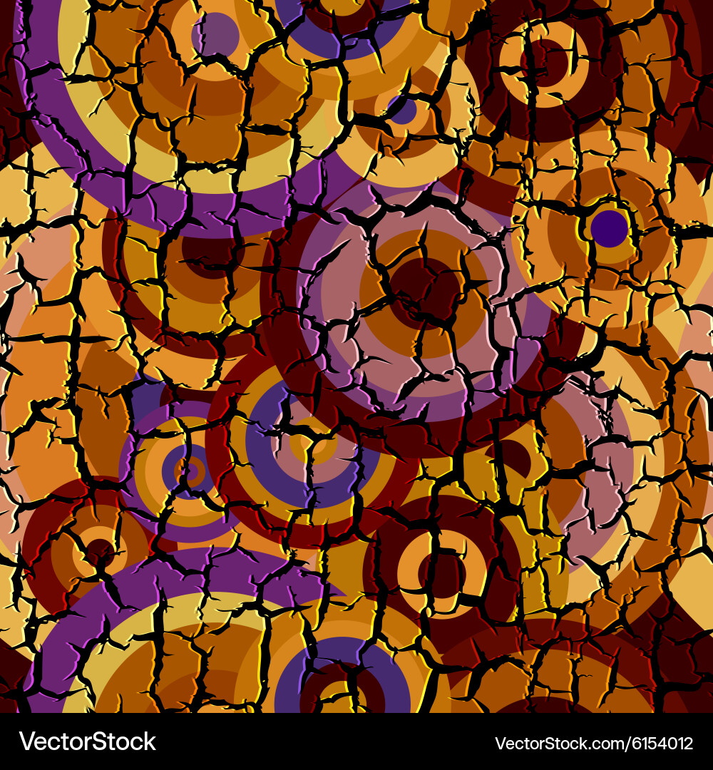 Geometric pattern with grunge effect Vector Image