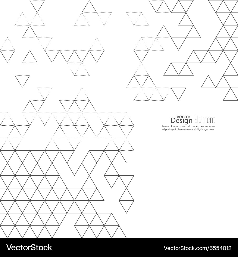 Geometric Triangle Pattern Vector Image