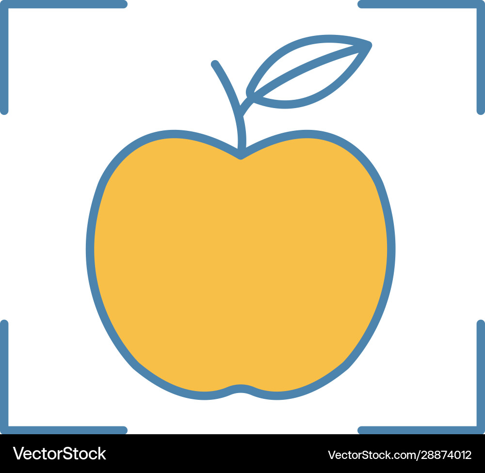 Object detection app color icon Object detection app color icon vector image