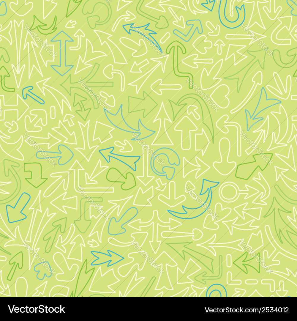 Seamless pattern with different arrows vector image