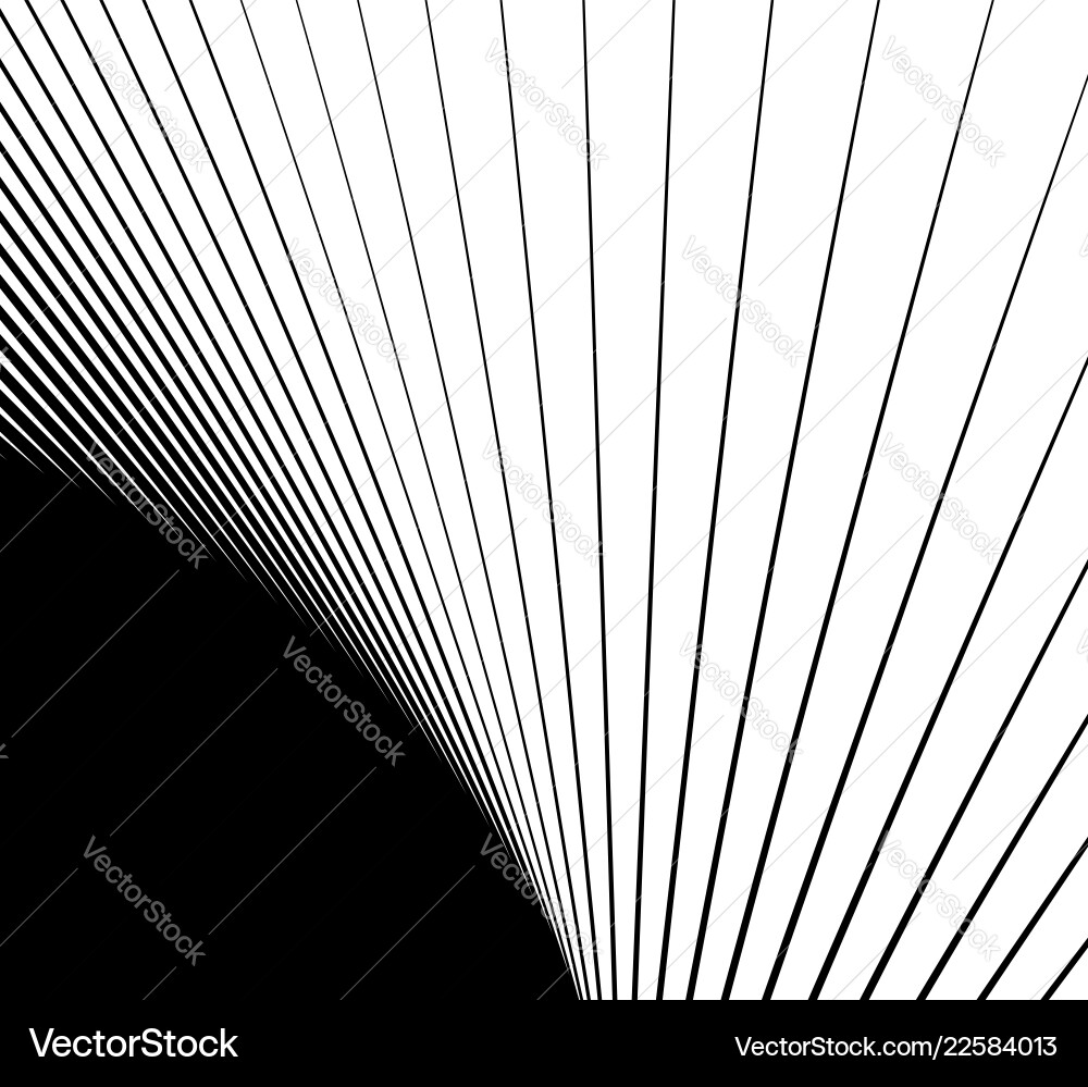 Abstract element with circular lines geometric art vector image