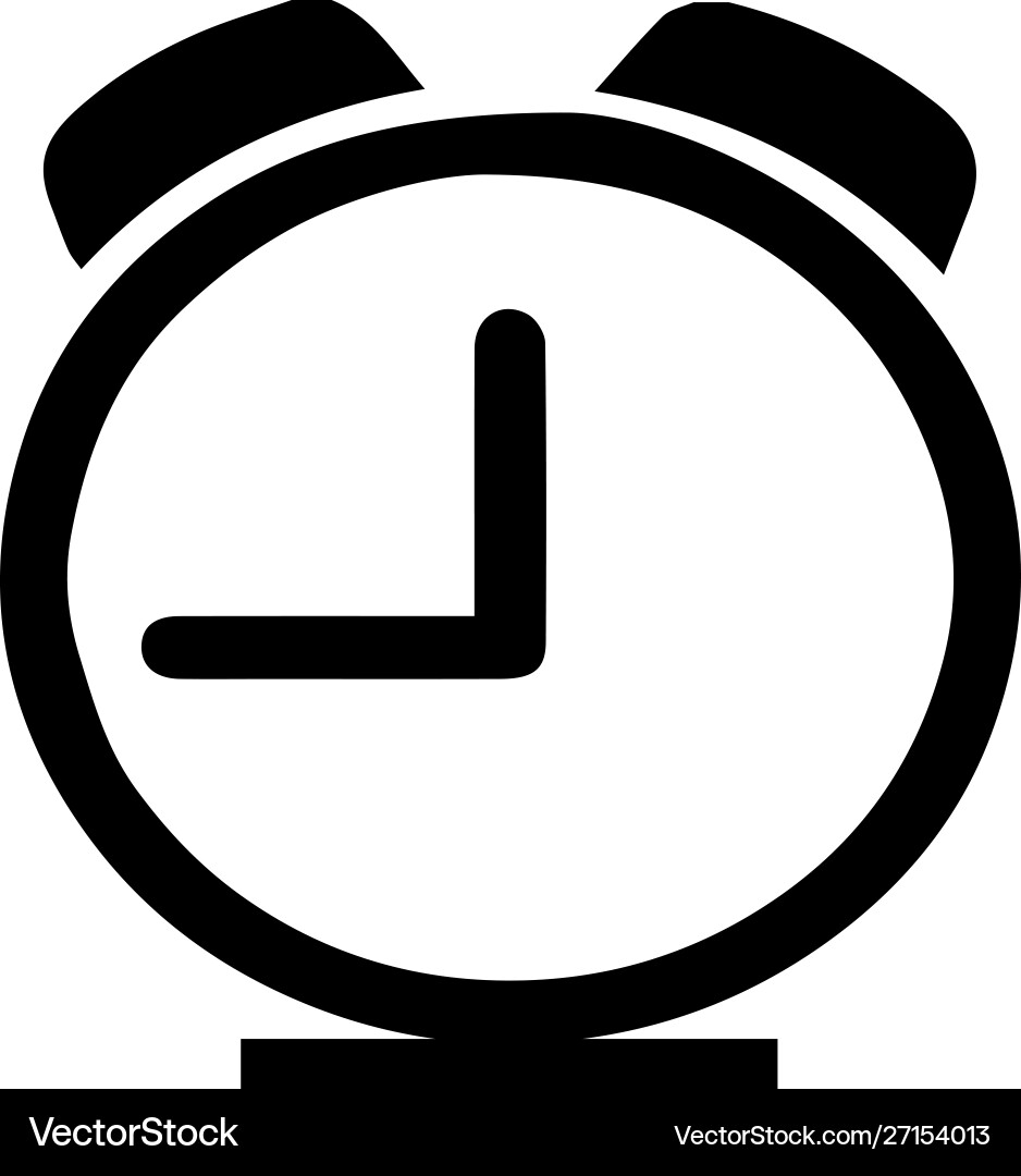 Clock icon on white background Clock icon on white background vector image