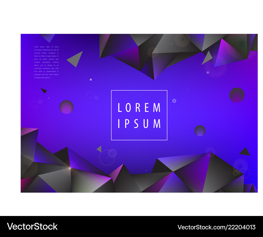 Colorful geometric background faceted Colorful geometric background faceted vector image