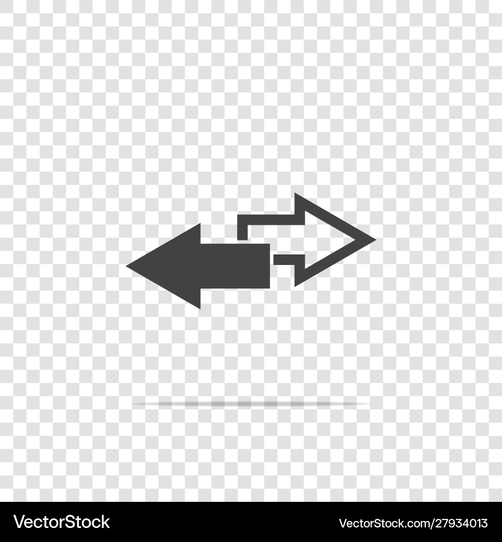 Image two arrows right arrow and left Image two arrows right arrow and left vector image