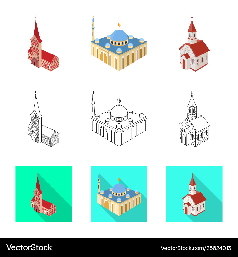 Isolated object temple and historic symbol Isolated object temple and historic symbol Vector Image