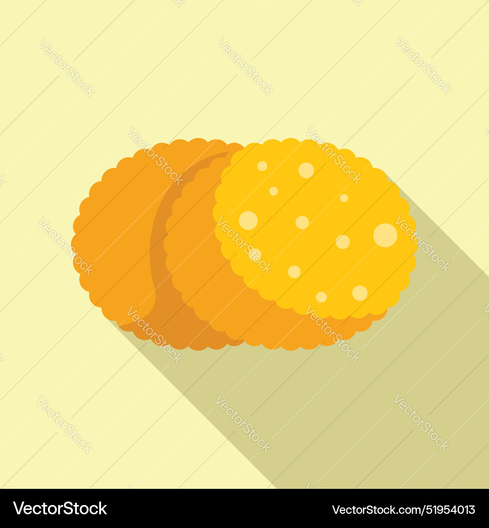 Round cracker icon showing baking and bakery Round cracker icon showing baking and bakery vector image