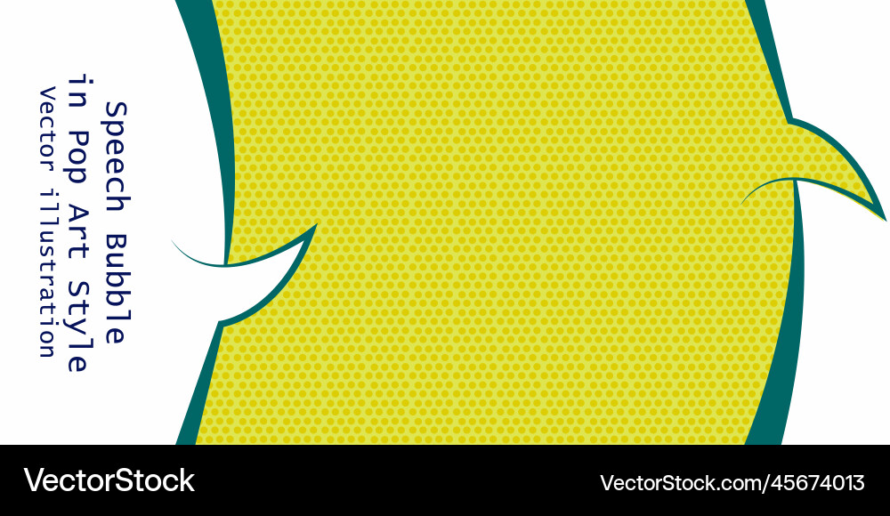 Speech bubble in pop art style Speech bubble in pop art style vector image