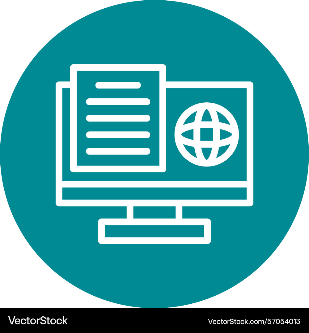 Study swift line circle style icon design Vector Image