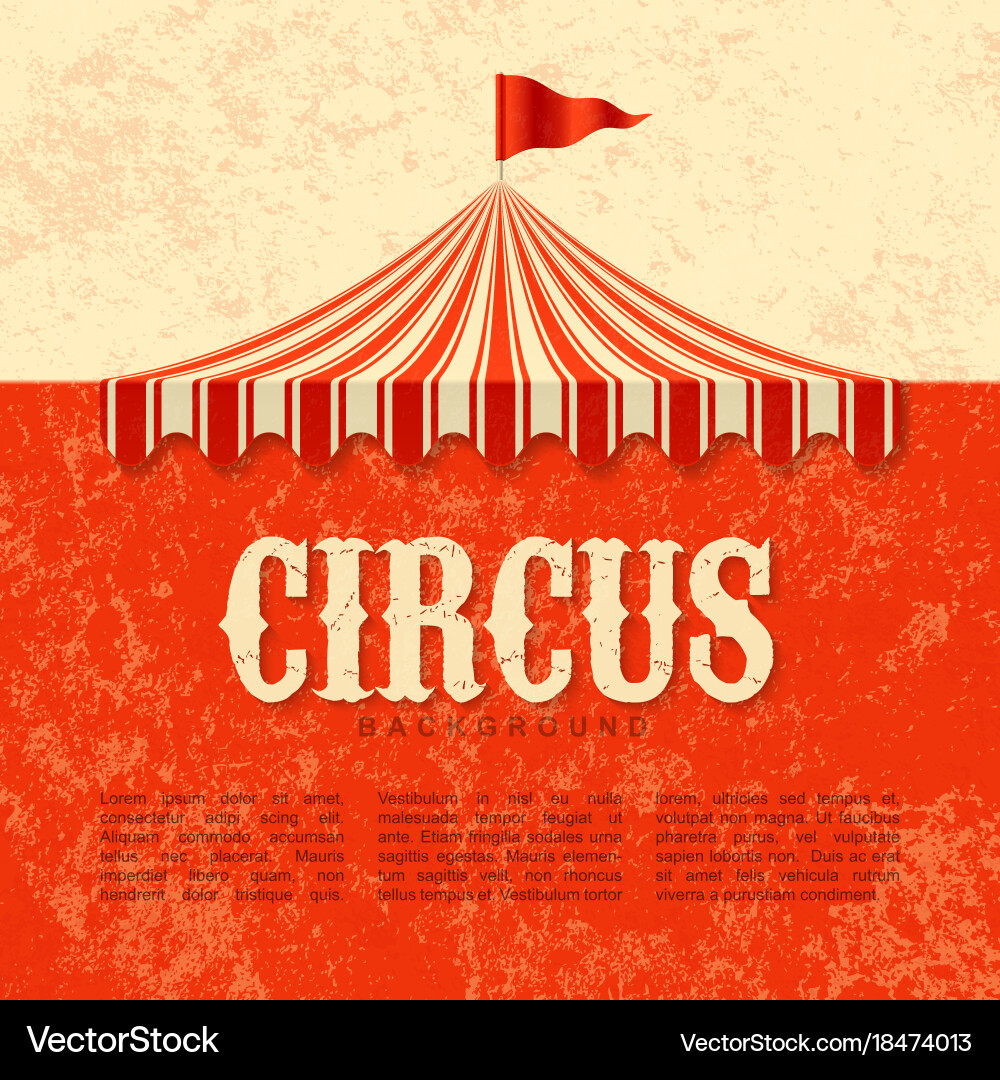 Vintage Circus Poster Background Royalty Free Vector Image