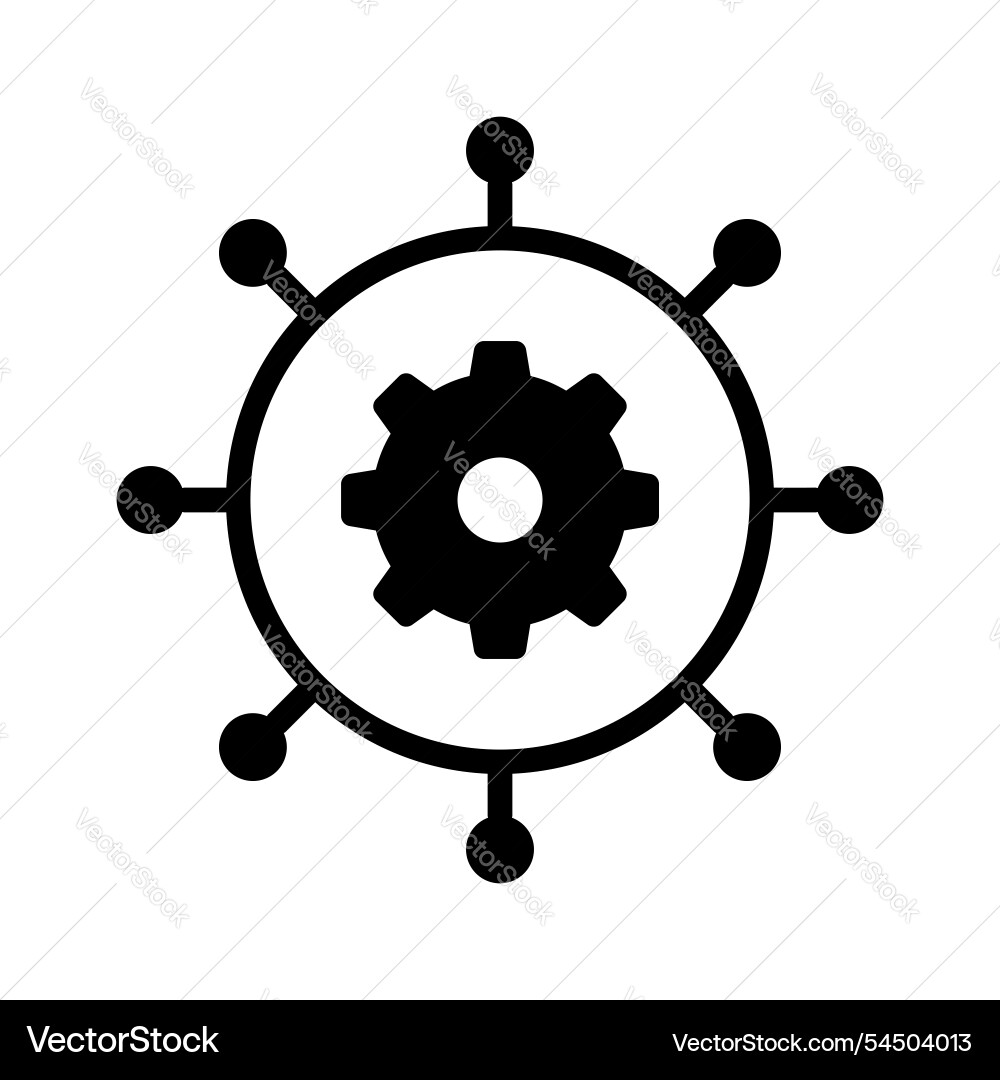 Workflow automation vector image