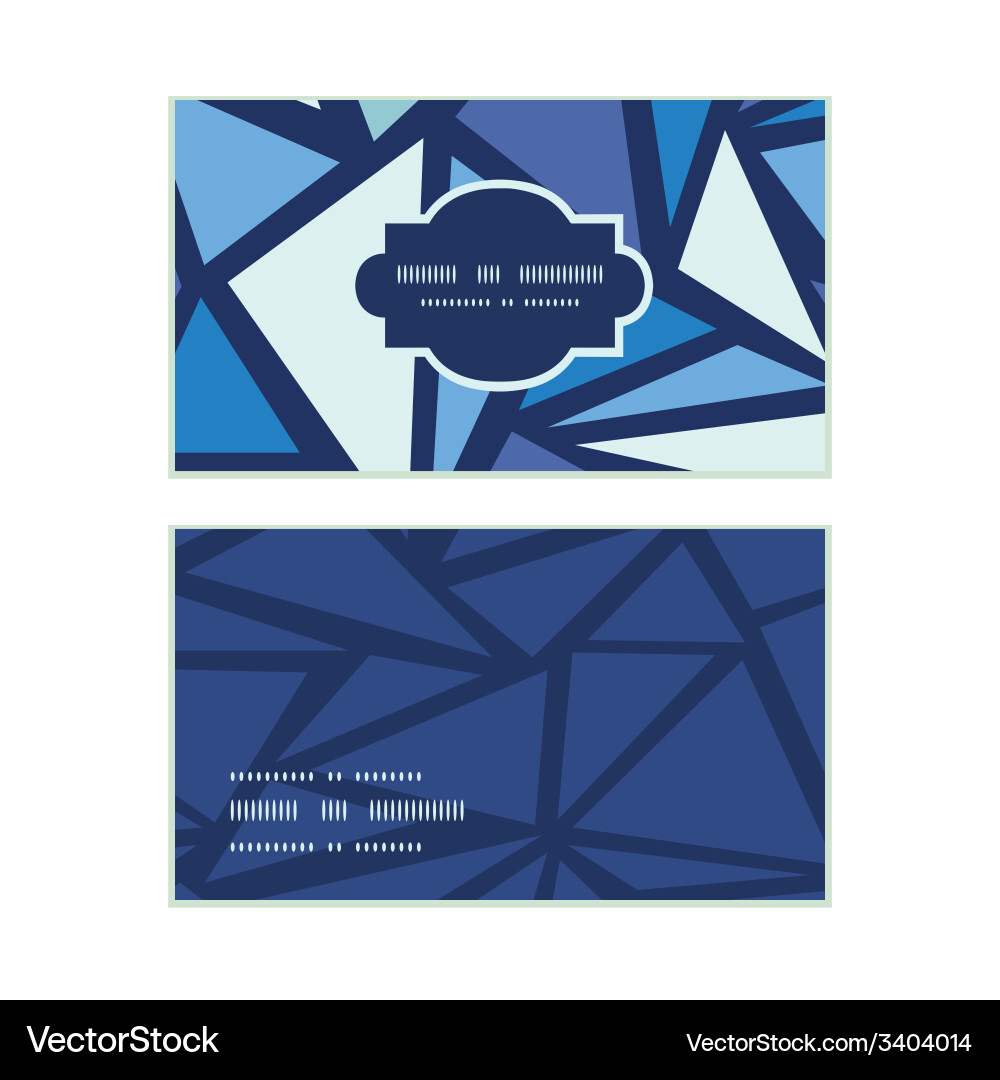 Abstract ice chrystals horizontal frame pattern vector image