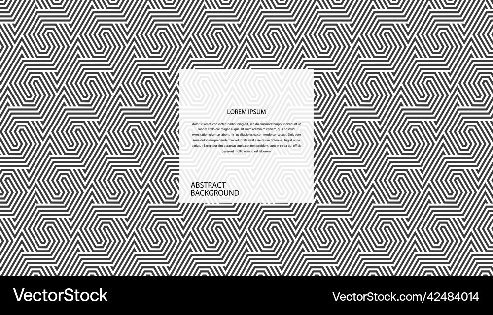 Abstract polygon lines pattern vector image