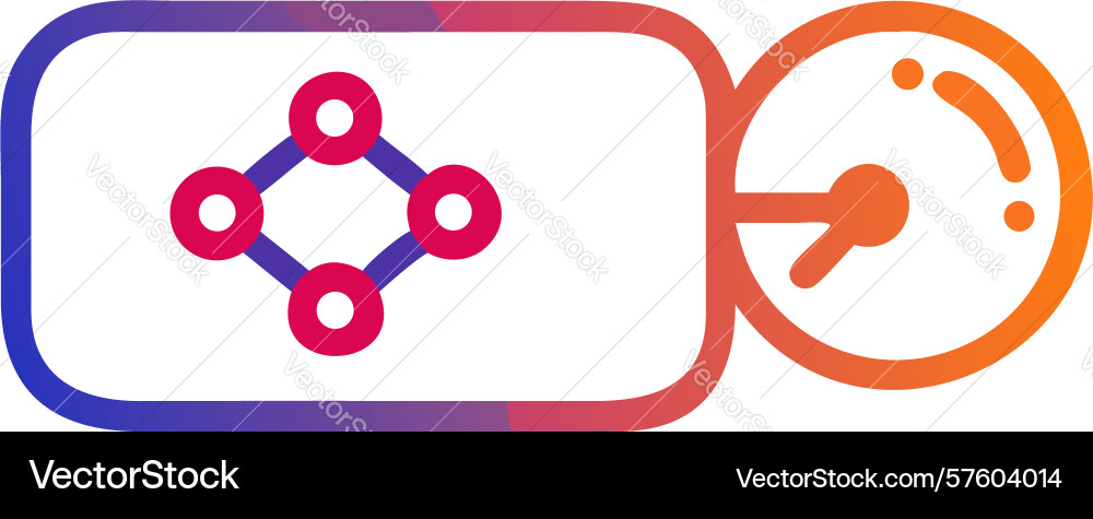 Accelerated process flow or performance metric vector image