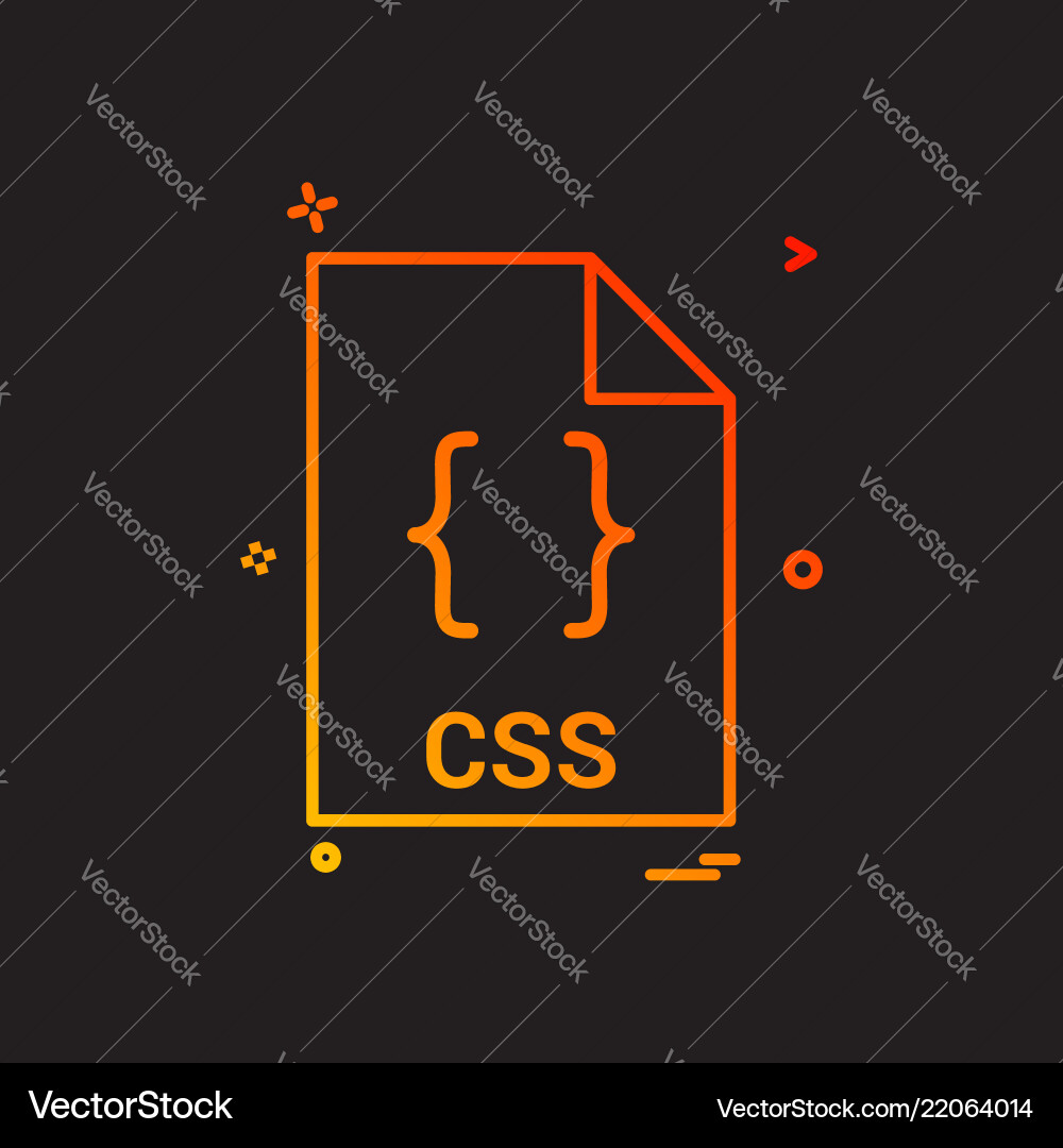 Css Dateierweiterung Format icon Design Css Dateierweiterung Format icon Design vektorbild
