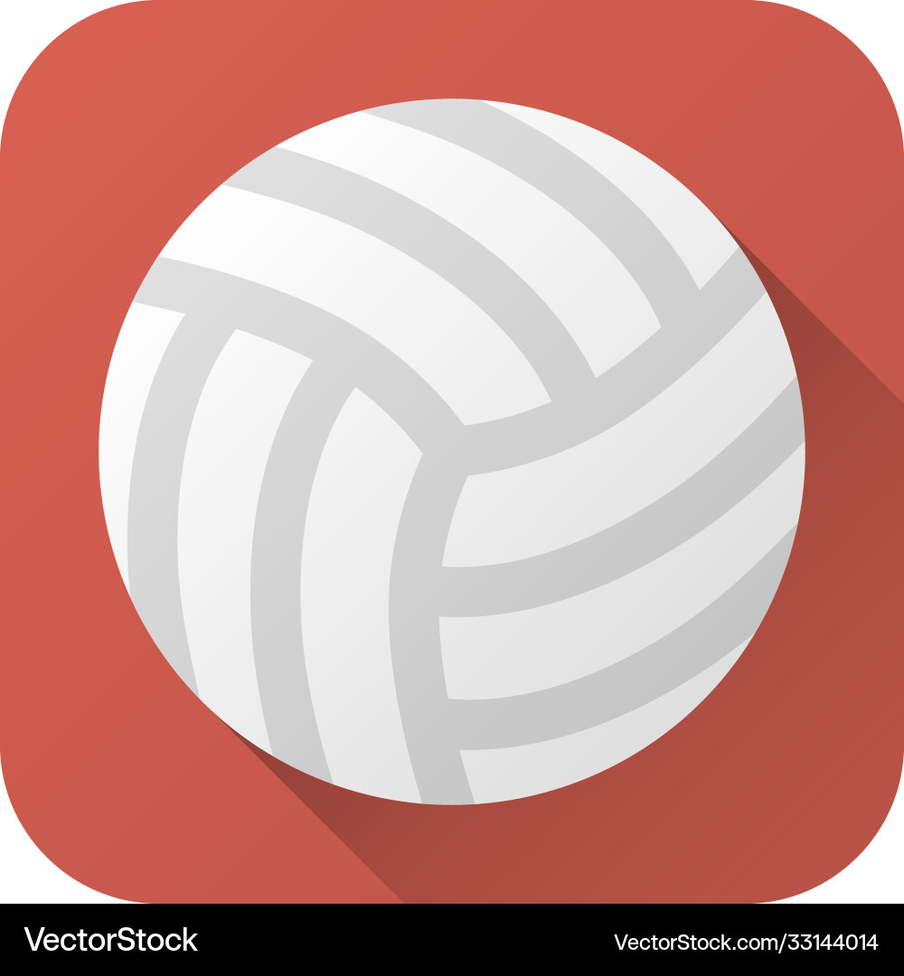Flat icon toy leather volleyball ball Vector Image
