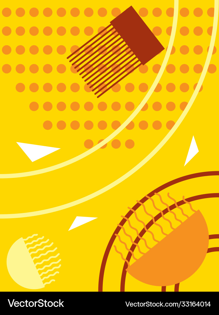 Yellow abstract background with orange dots Yellow abstract background with orange dots vector image