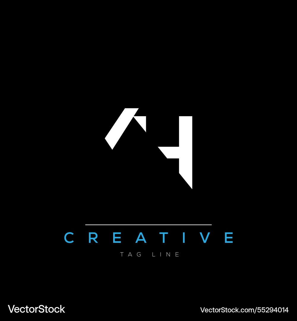 Yh creative monogram logo Royalty Free Vector Image