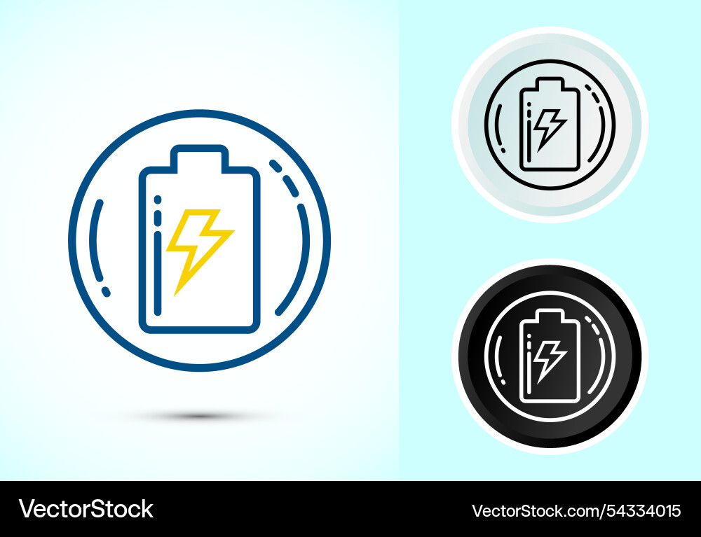 Battery icon design for web and mobile Battery icon design for web and mobile Vector Image