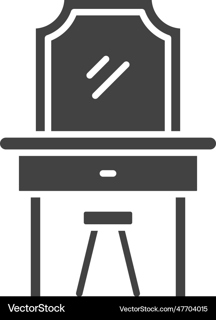 Dressing table icon image Vector Image