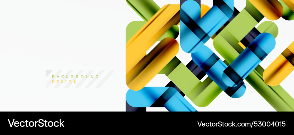 Dynamic colorful lines minimal abstract background Vector Image