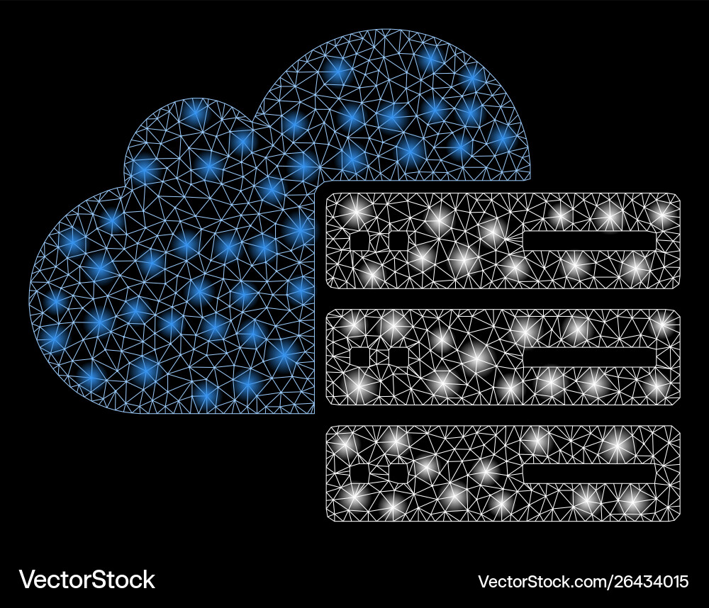 Flare mesh network cloud computing with Flare mesh network cloud computing with vector image