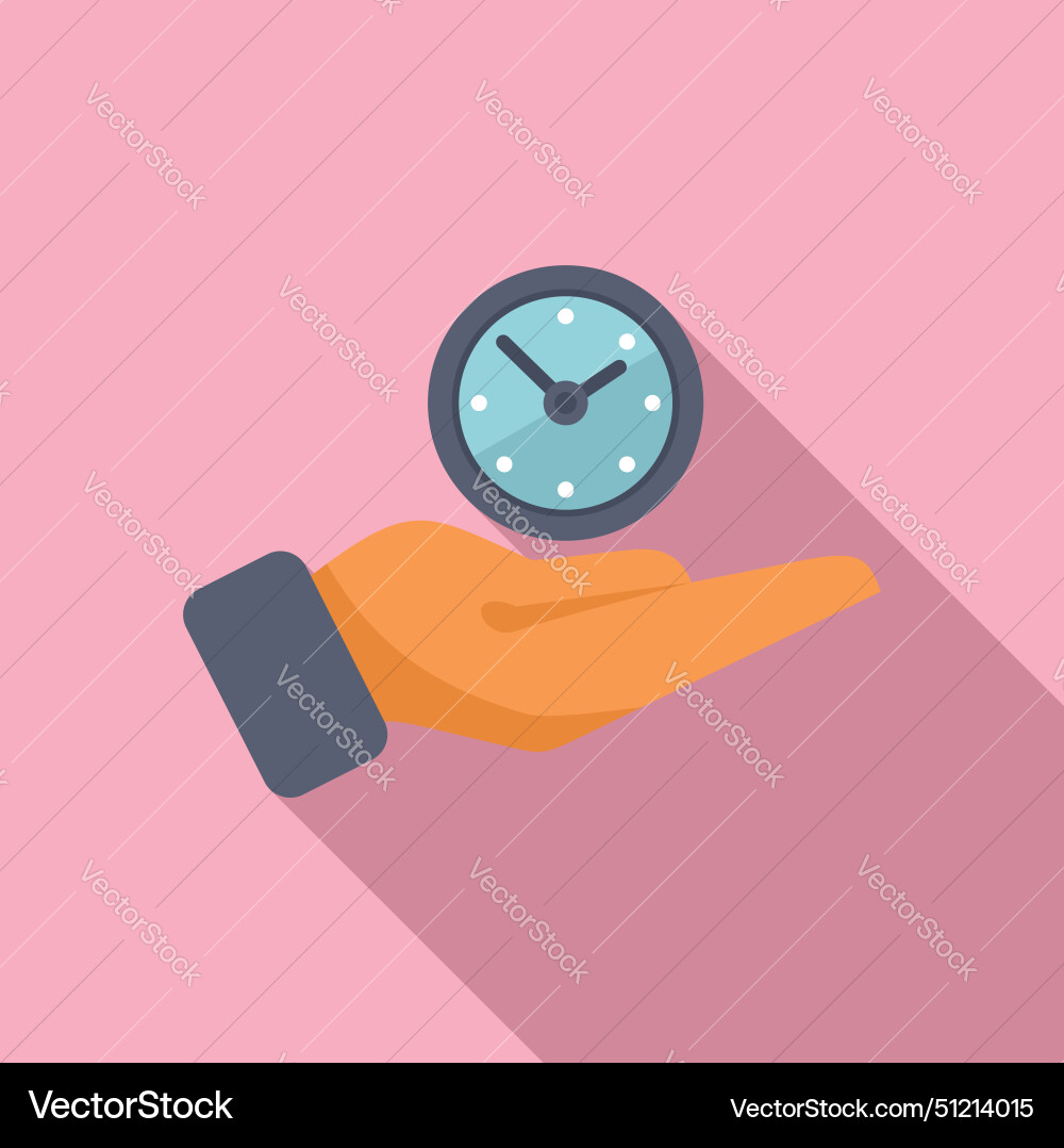 Keep work duration icon flat plan budget Vector Image