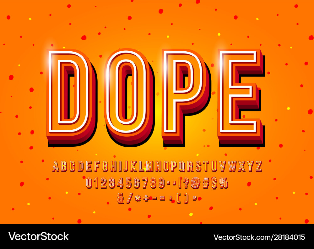 Modern 3d display font design alphabet letters Modern 3d display font design alphabet letters Vector Image