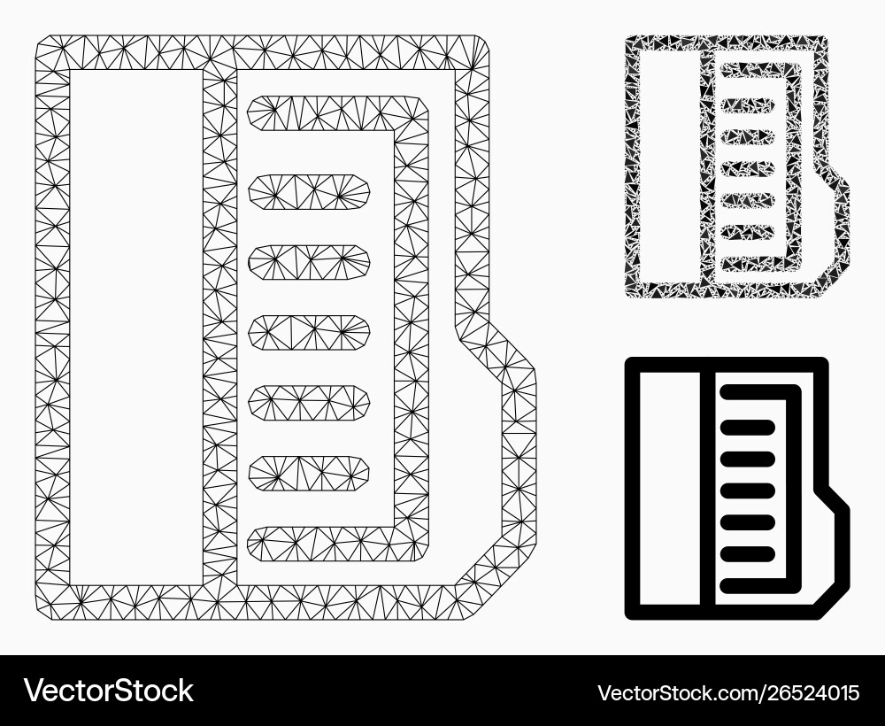 Open file mesh wire frame model Open file mesh wire frame model vector image