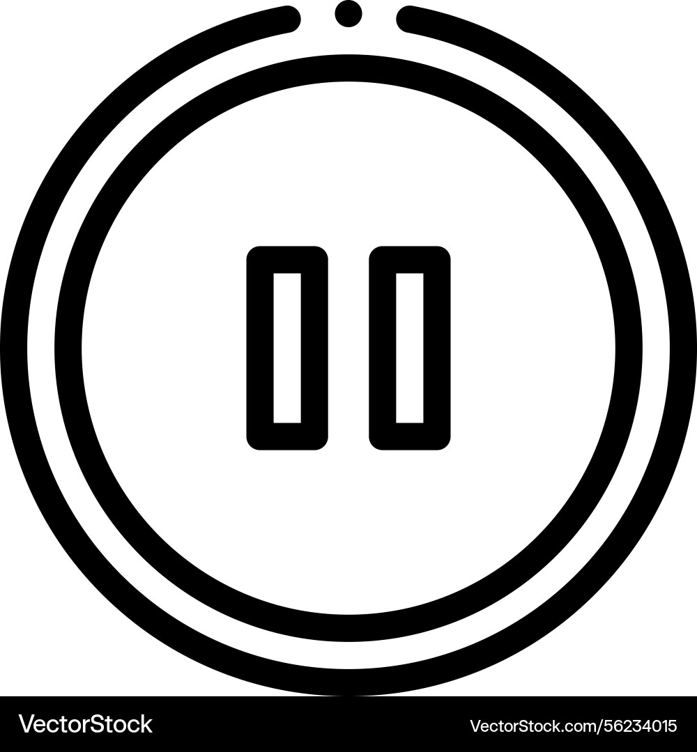 Pavilion icon thin linear style design isolated Vector Image