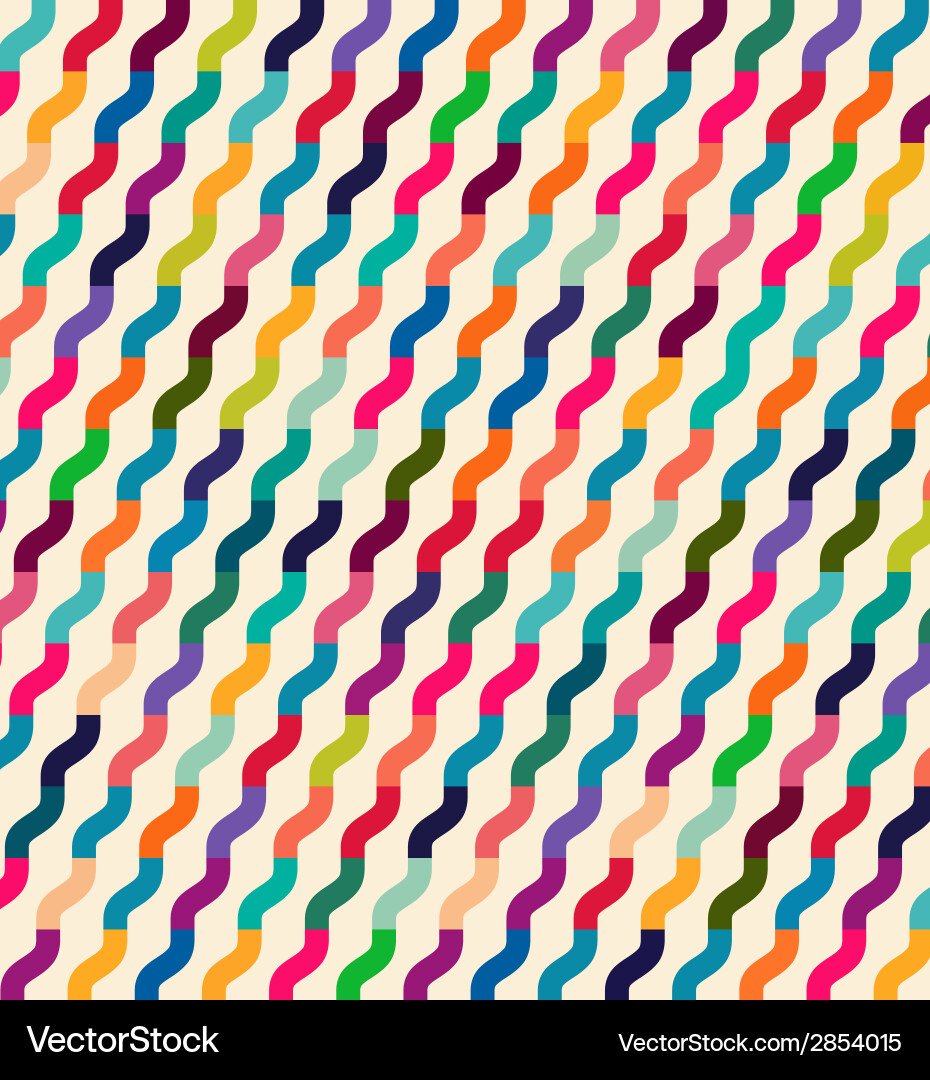 Seamless colorful waves for universal usage vector image
