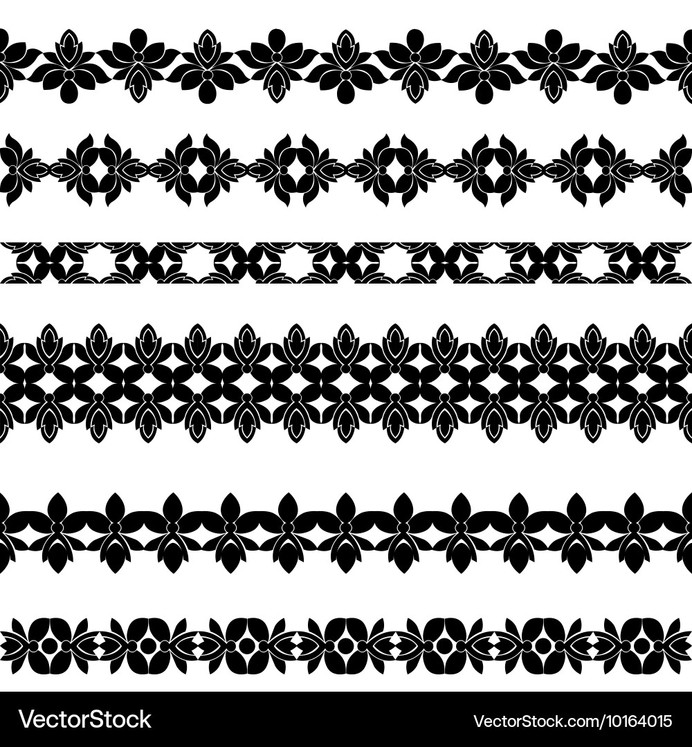Set of borders Vector Image