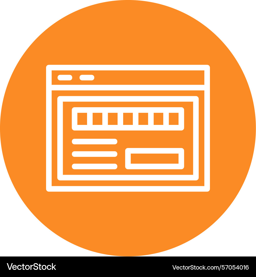 Ace byte line circle style icon design vector image