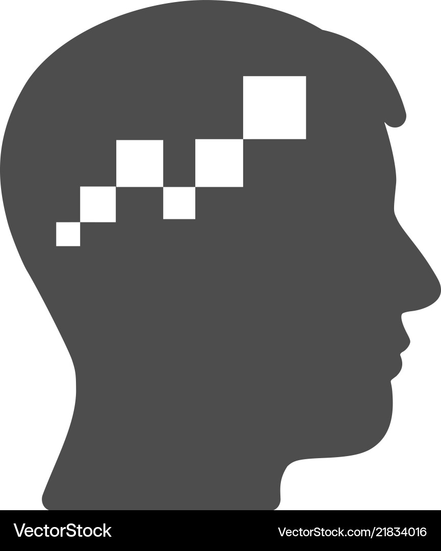 Brain blockchain icon Brain blockchain icon vector image