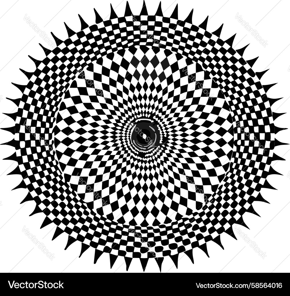 Complex Circular Abstract Pattern Vector Image