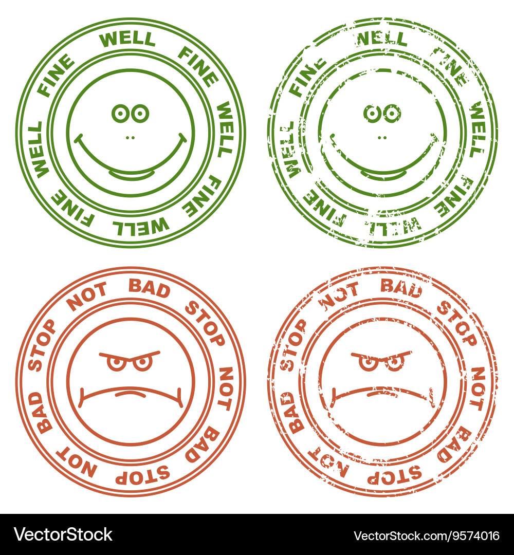 Different versions of the mark vector image