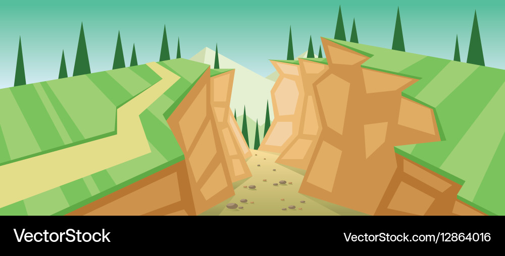 Digital abstract background with pines vector image