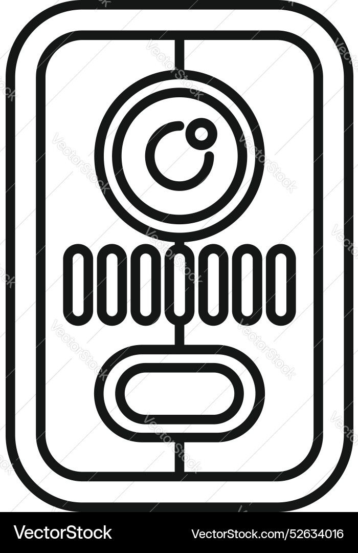 Intercom system providing security vector image