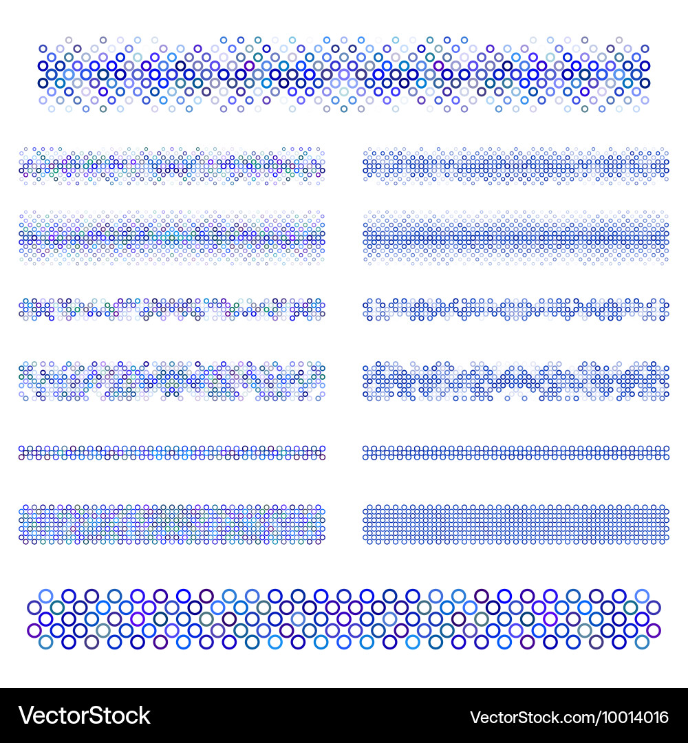 Line Pattern Set vector image