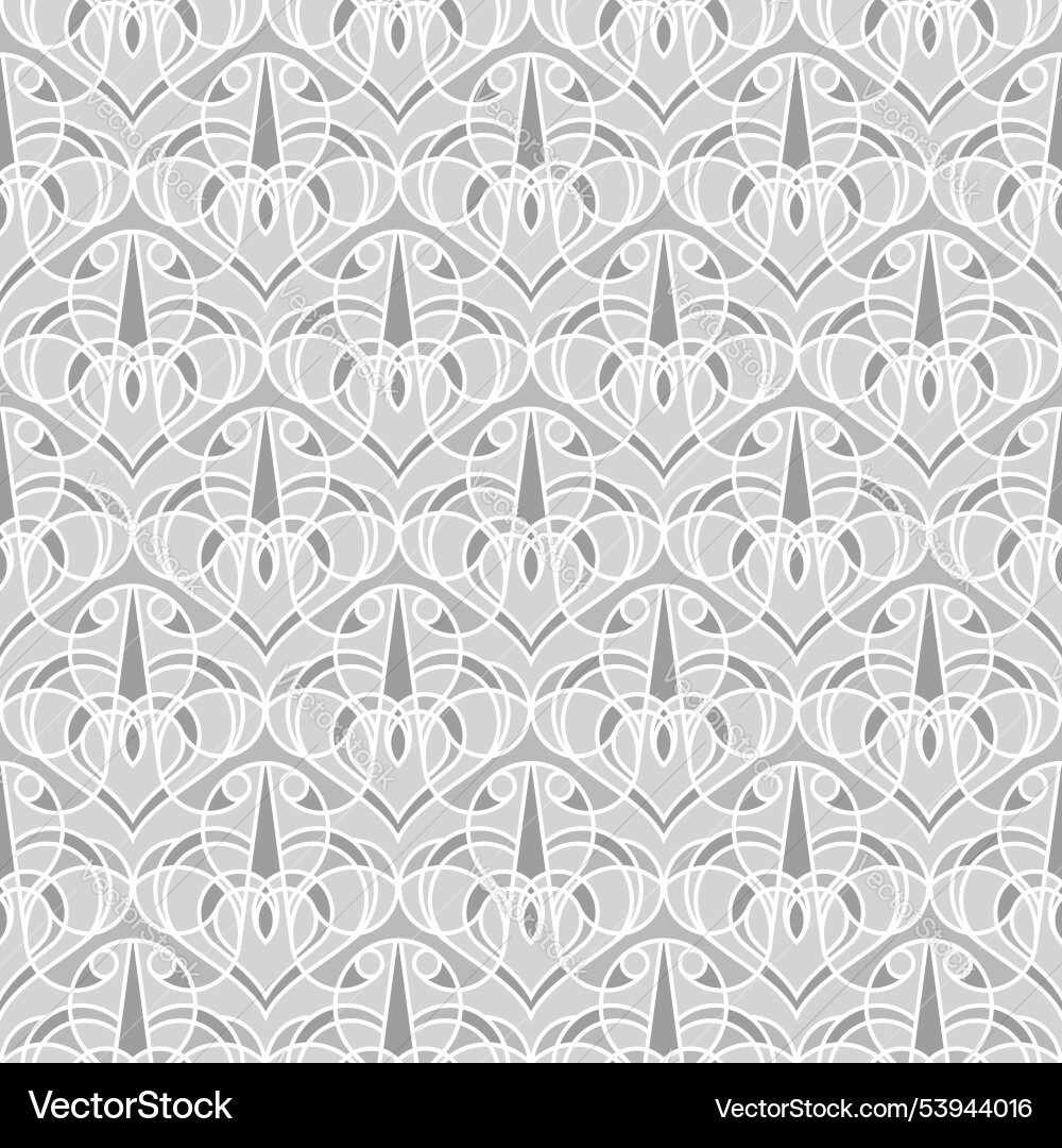 Seamless linear pattern with gray round elements Seamless linear pattern with gray round elements Vector Image
