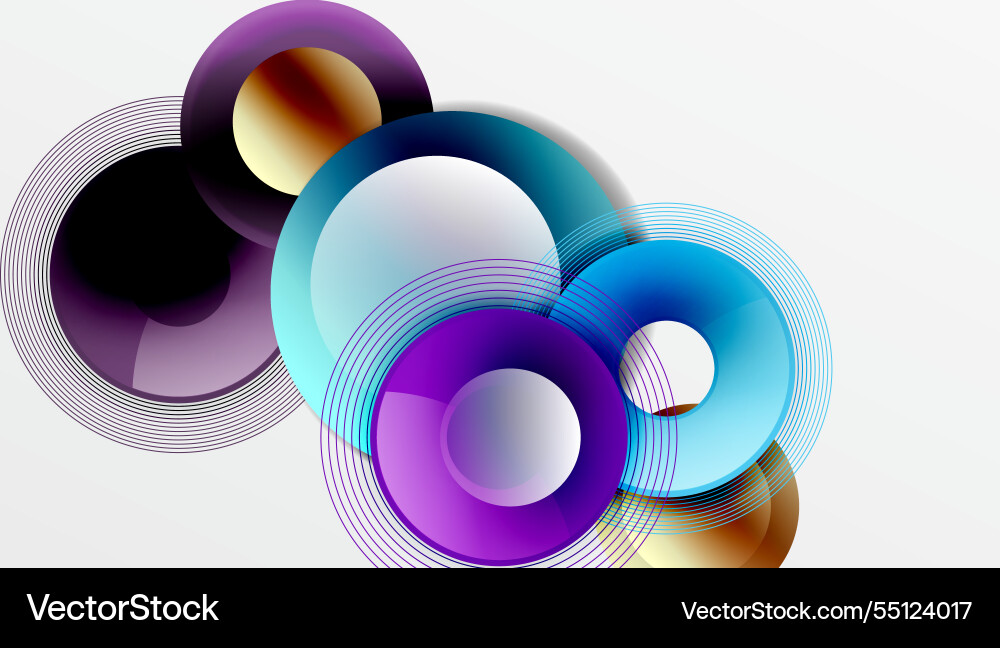 Abstract composition of overlapping circles Abstract composition of overlapping circles Vector Image