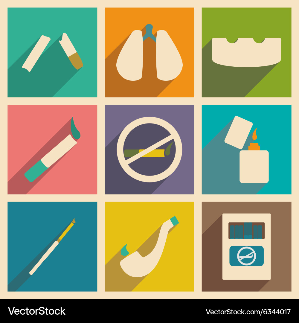 Flat with shadow concept and mobile application Vector Image