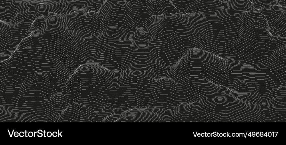 Monochrome sound line waves abstract background Monochrome sound line waves abstract background vector image