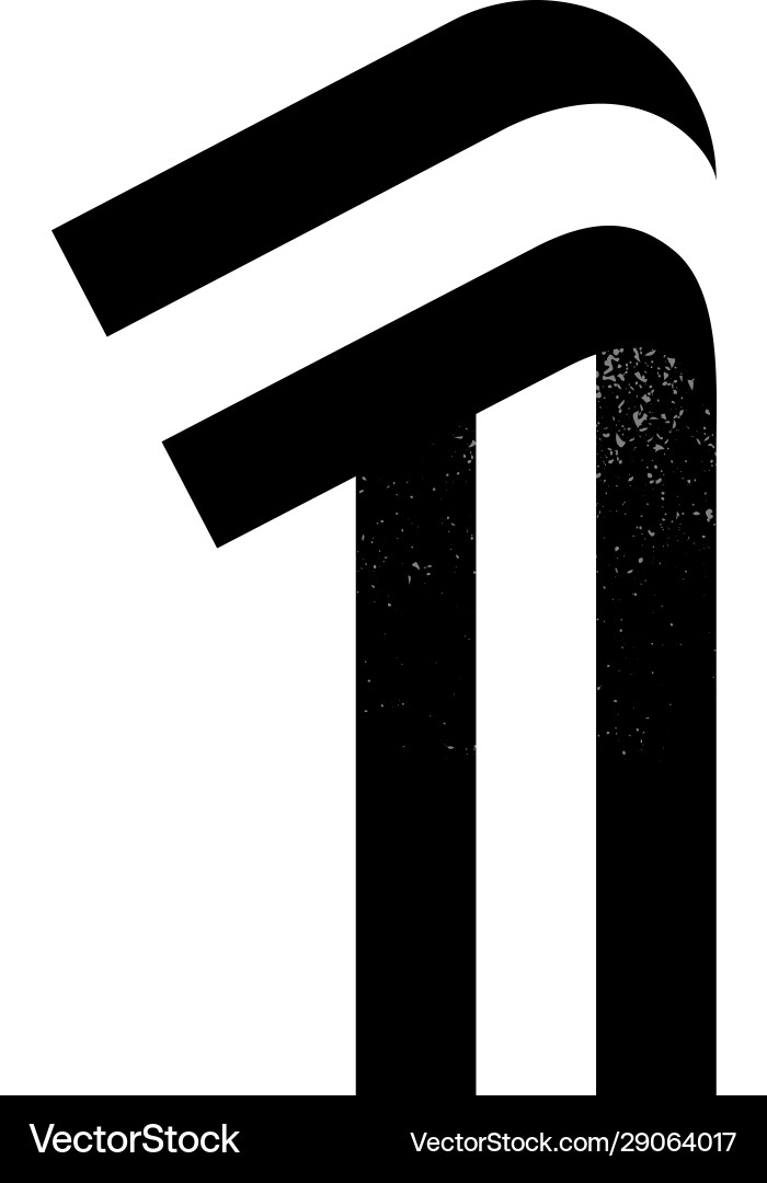 Parallel Line Number One vector image