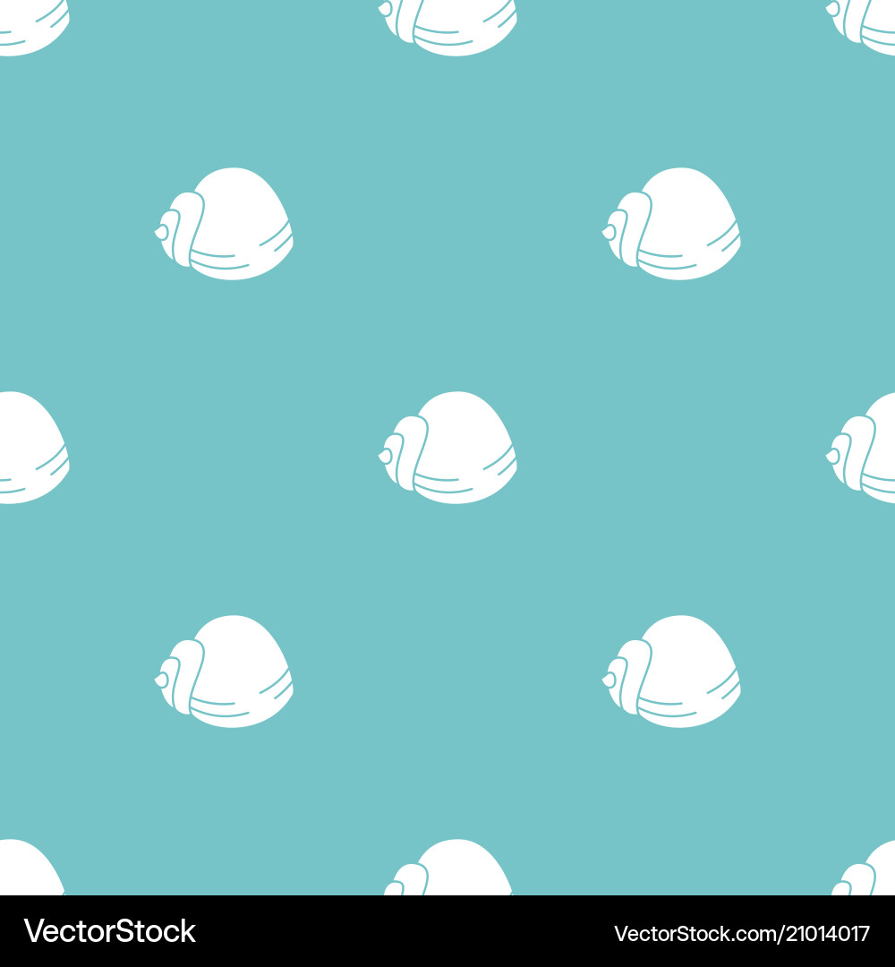 Simple pattern with shells vector image