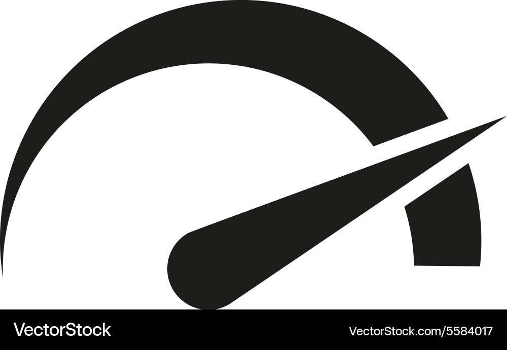Tachometer speedometer and indicator icon vector image