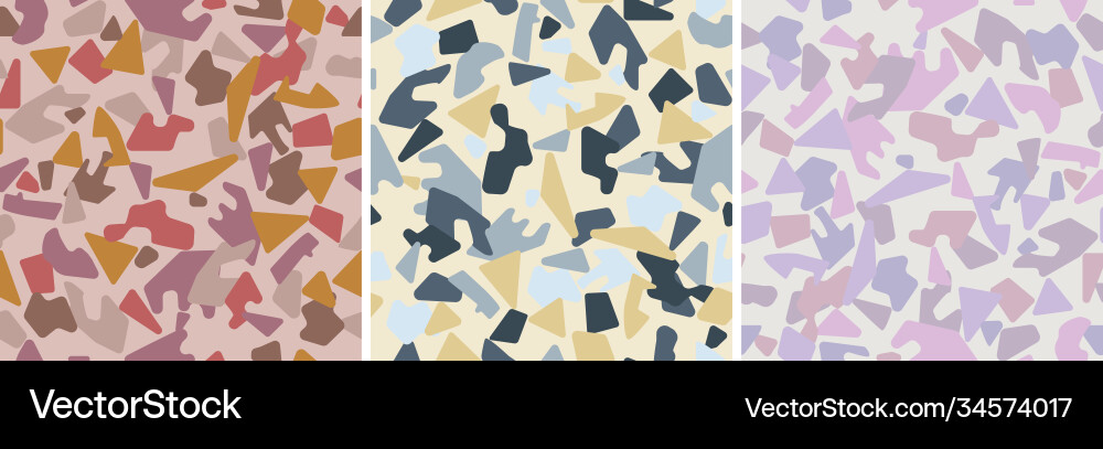 Terrazzo texture abstract seamless pattern Terrazzo texture abstract seamless pattern Vector Image